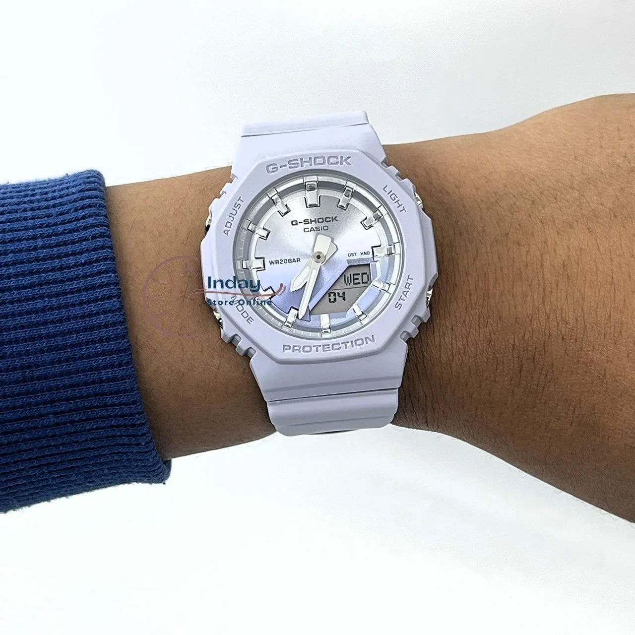 Casio G-Shock Women's Watch GMA-P2100SG-2A Resin Band Mineral Glass Shock Resistant