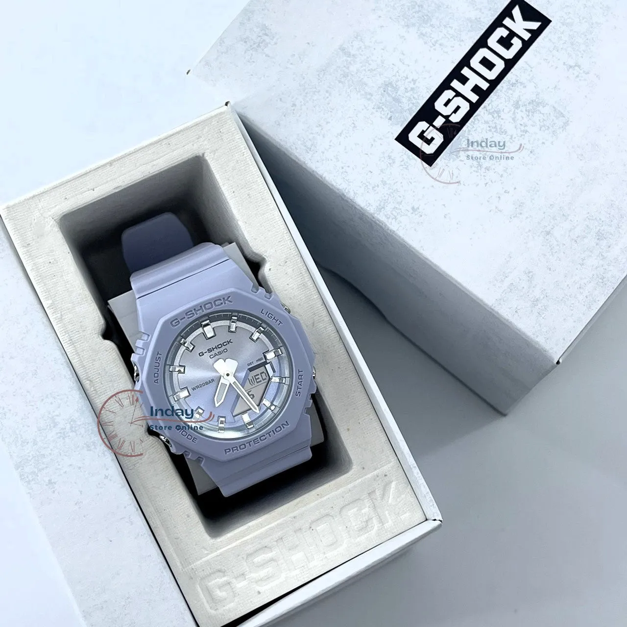 Casio G-Shock Women's Watch GMA-P2100SG-2A Resin Band Mineral Glass Shock Resistant