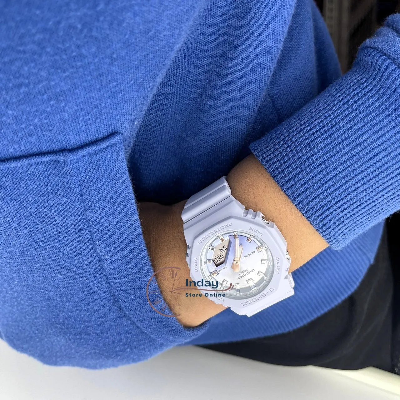 Casio G-Shock Women's Watch GMA-P2100SG-2A Resin Band Mineral Glass Shock Resistant