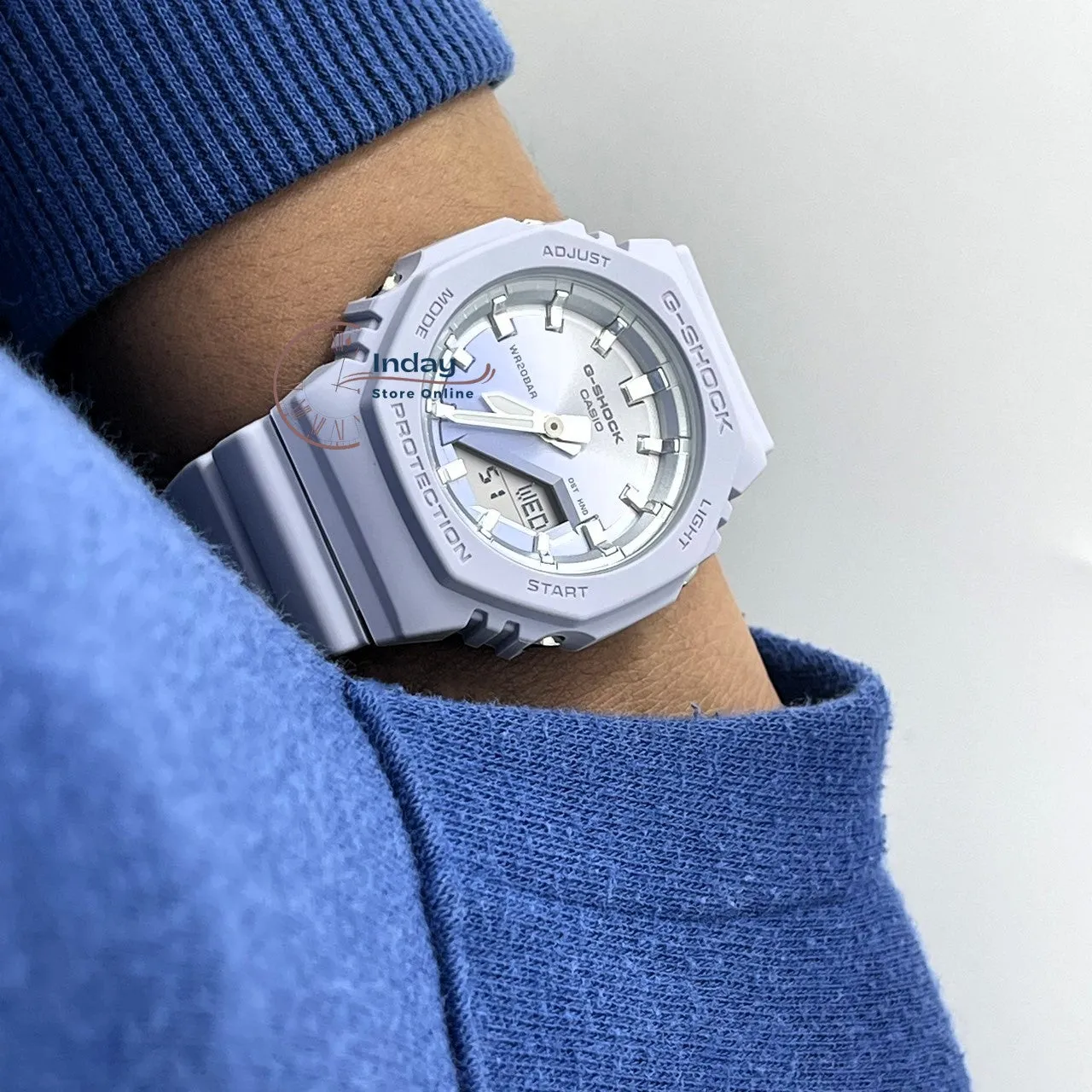 Casio G-Shock Women's Watch GMA-P2100SG-2A Resin Band Mineral Glass Shock Resistant