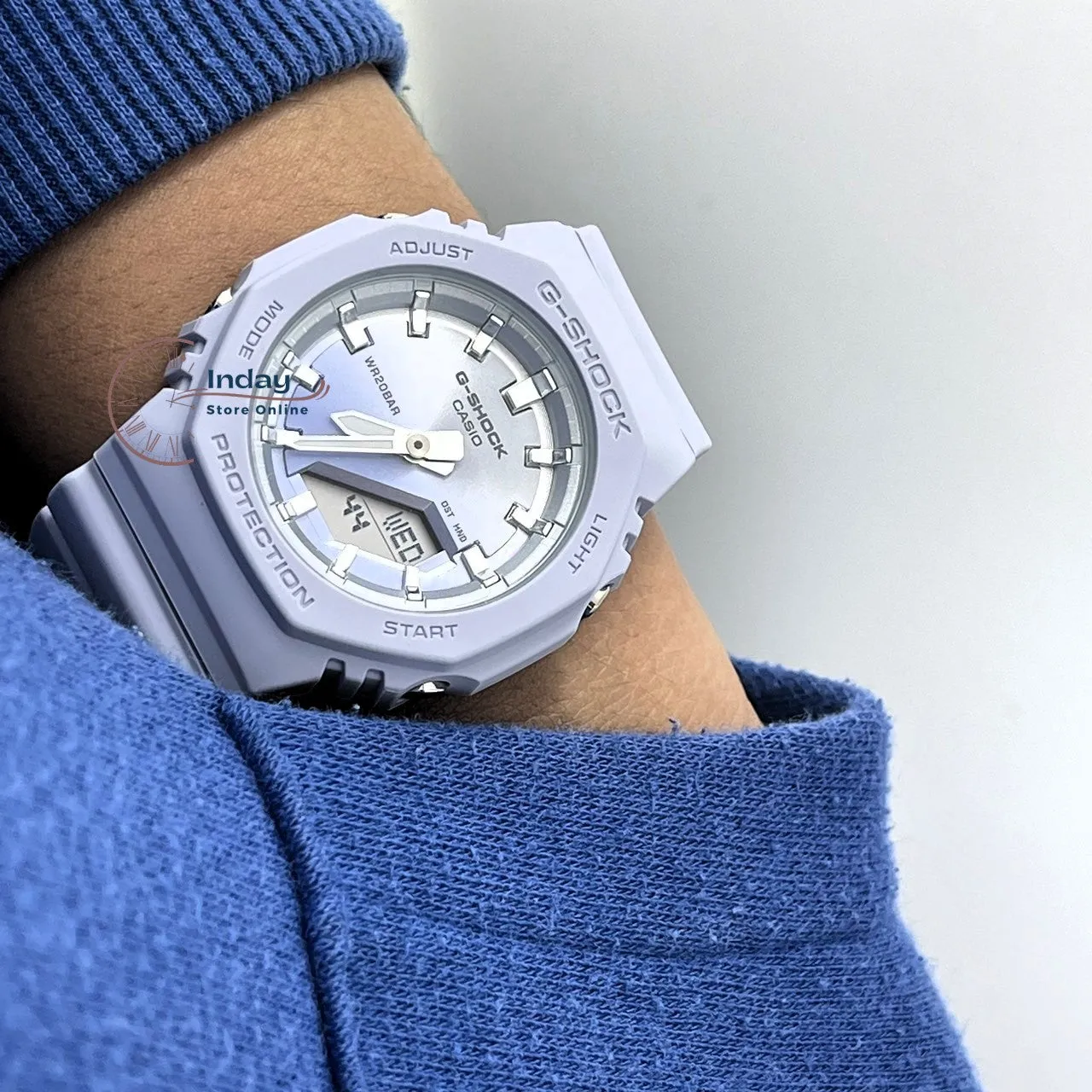 Casio G-Shock Women's Watch GMA-P2100SG-2A Resin Band Mineral Glass Shock Resistant