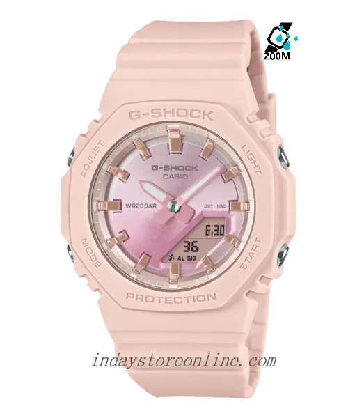 Casio G-Shock Women's Watch GMA-P2100SG-4A Resin Band Mineral Glass Shock Resistant