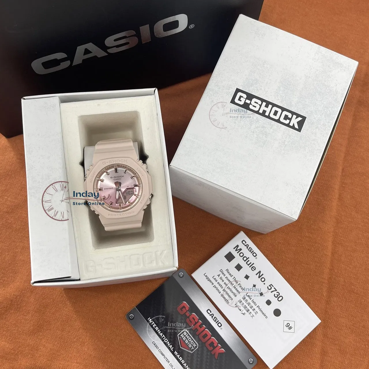 Casio G-Shock Women's Watch GMA-P2100SG-4A Resin Band Mineral Glass Shock Resistant
