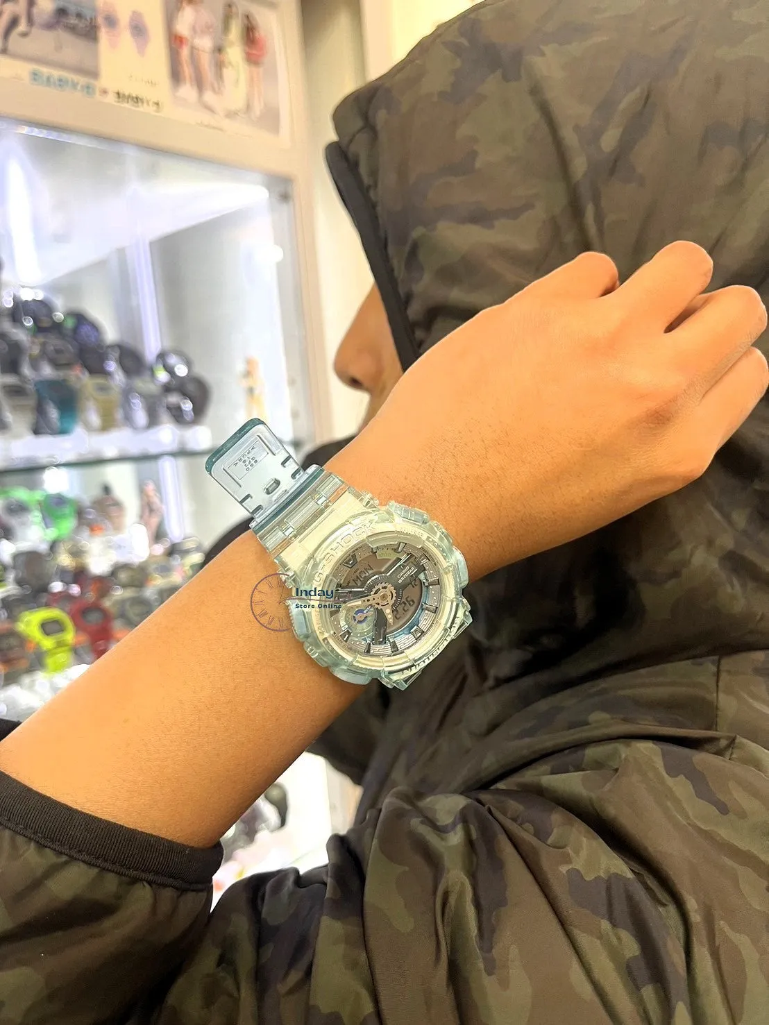 Casio G-Shock Women's Watch GMA-S110VW-2A Resin Band Mineral Glass Shock Resistant Magnetic Resistant