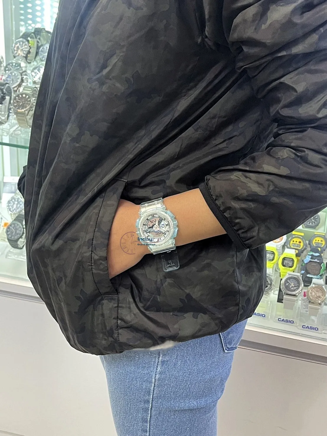 Casio G-Shock Women's Watch GMA-S110VW-2A Resin Band Mineral Glass Shock Resistant Magnetic Resistant