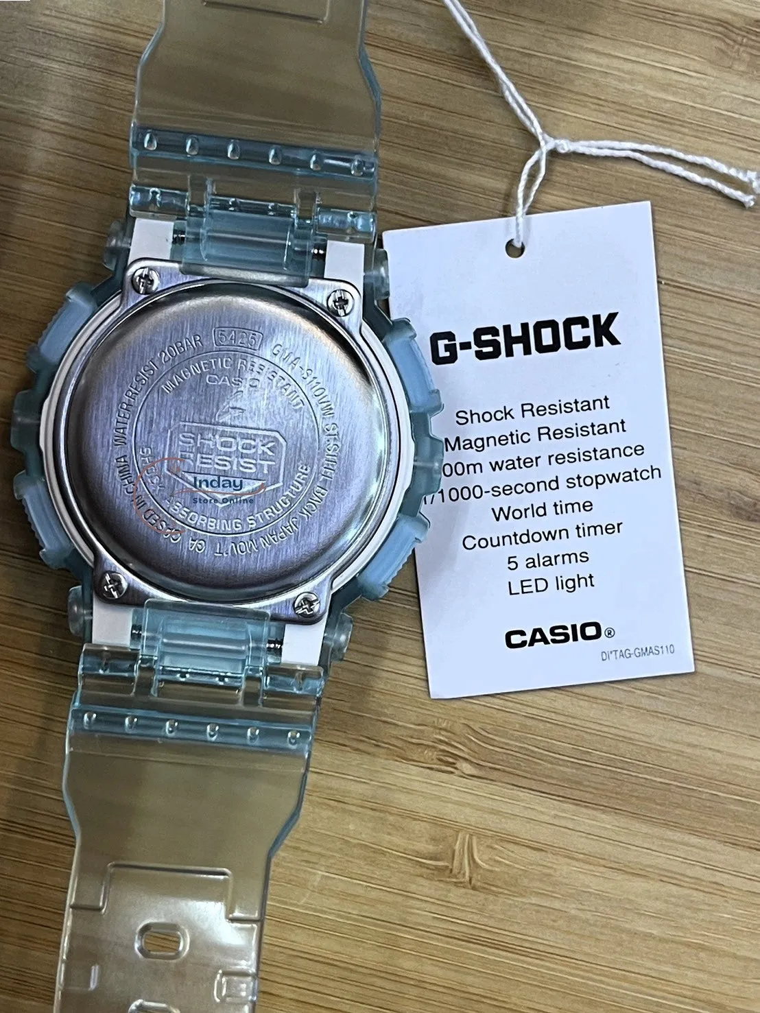 Casio G-Shock Women's Watch GMA-S110VW-2A Resin Band Mineral Glass Shock Resistant Magnetic Resistant