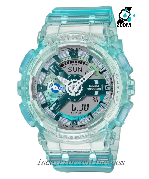 Casio G-Shock Women's Watch GMA-S110VW-2A Resin Band Mineral Glass Shock Resistant Magnetic Resistant