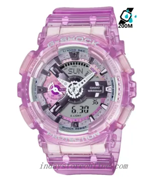 Casio G-Shock Women's Watch GMA-S110VW-4A Resin Band Mineral Glass Shock Resistant Magnetic Resistant