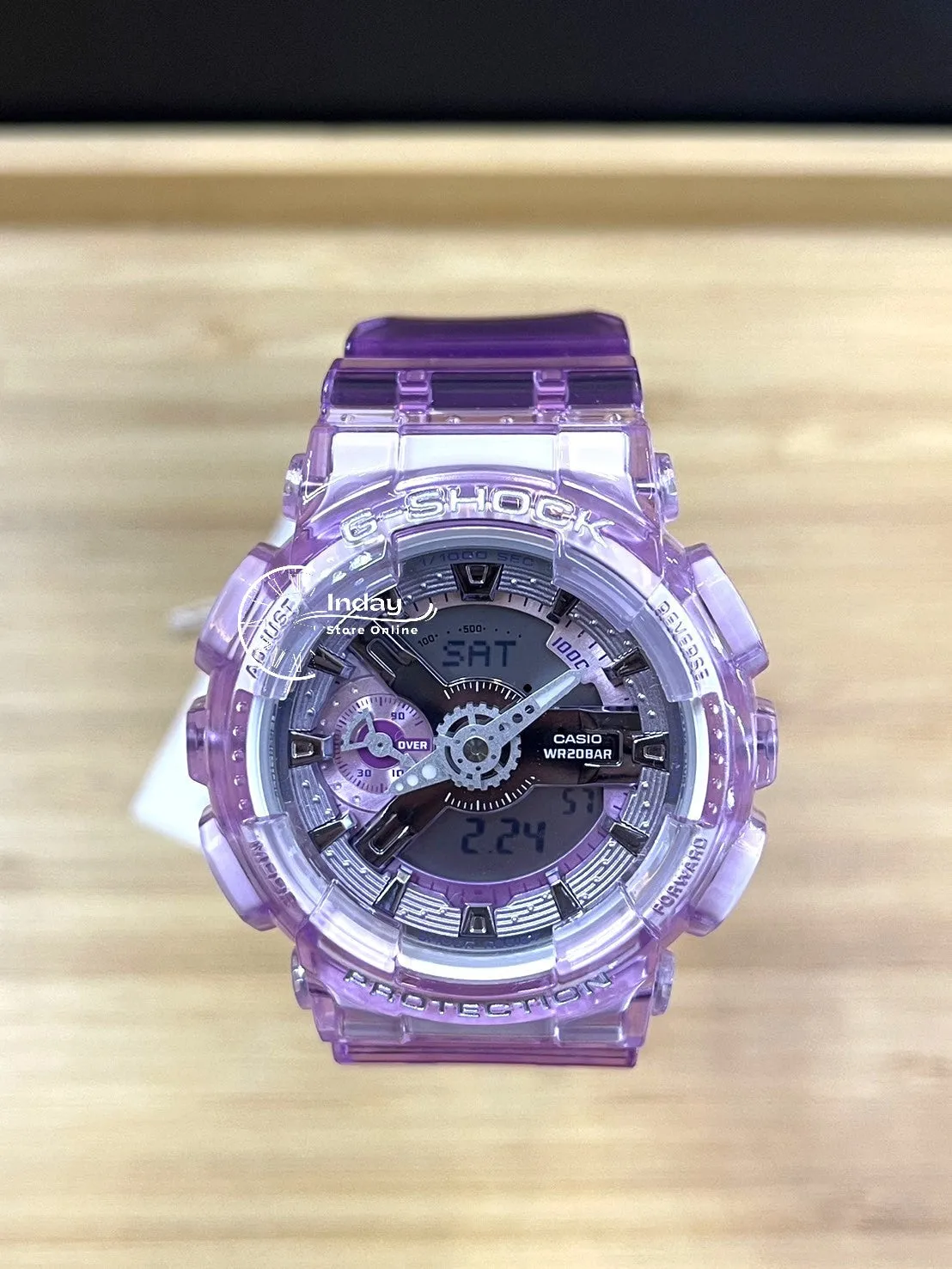 Casio G-Shock Women's Watch GMA-S110VW-4A Resin Band Mineral Glass Shock Resistant Magnetic Resistant