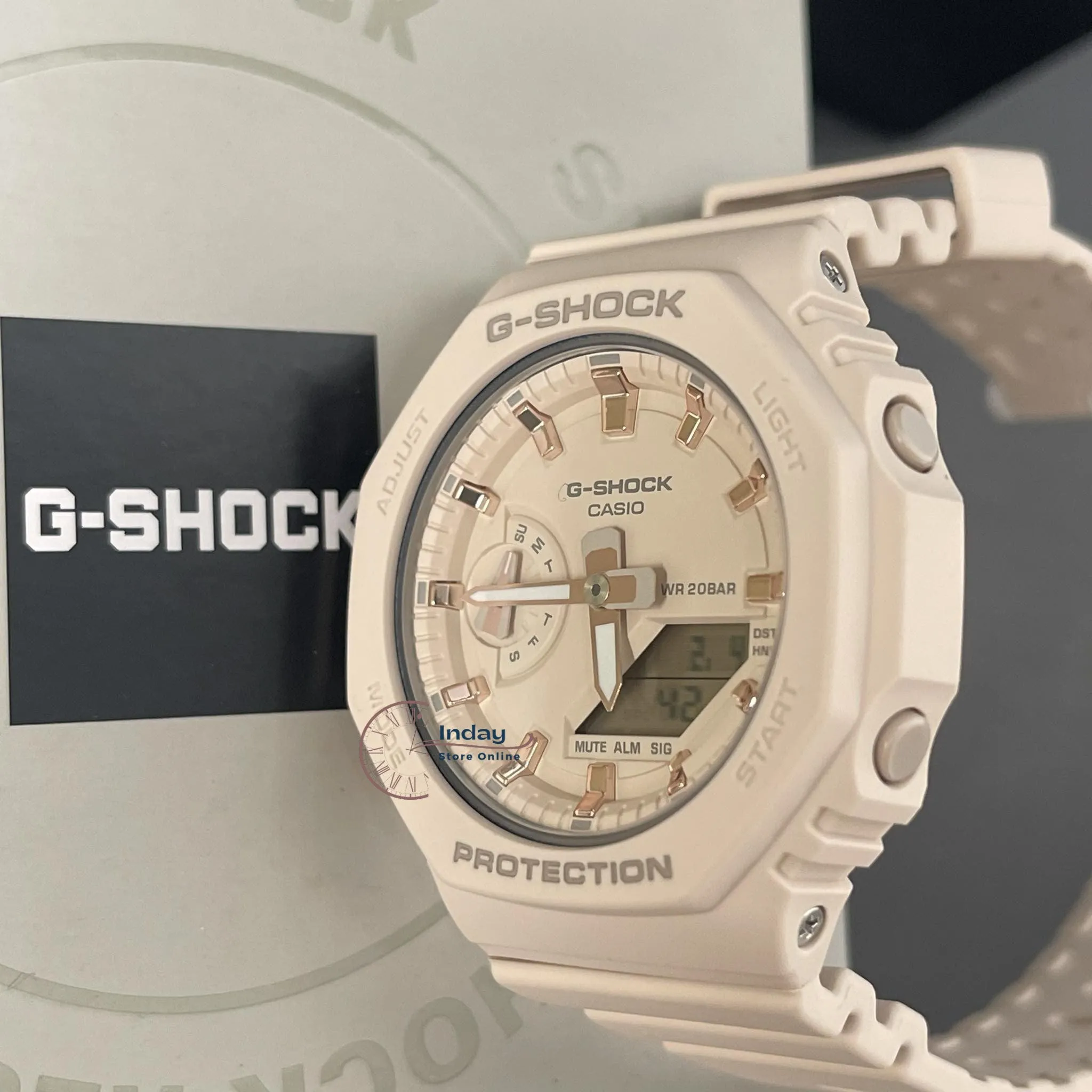 Casio G-Shock Women's Watch GMA-S2100-4A Analog-Digital Shock Resistant Carbon Core Guard Structure