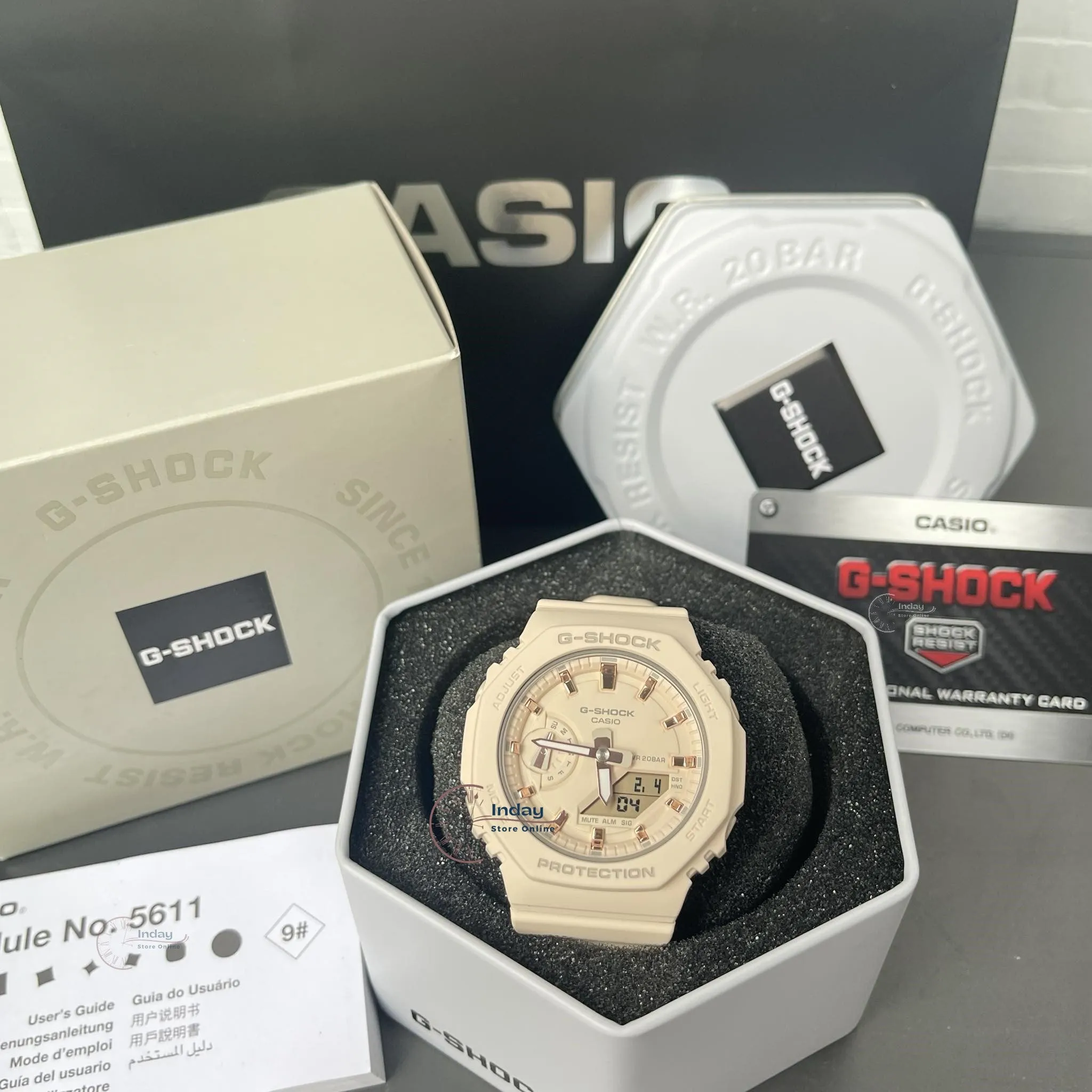 Casio G-Shock Women's Watch GMA-S2100-4A Analog-Digital Shock Resistant Carbon Core Guard Structure