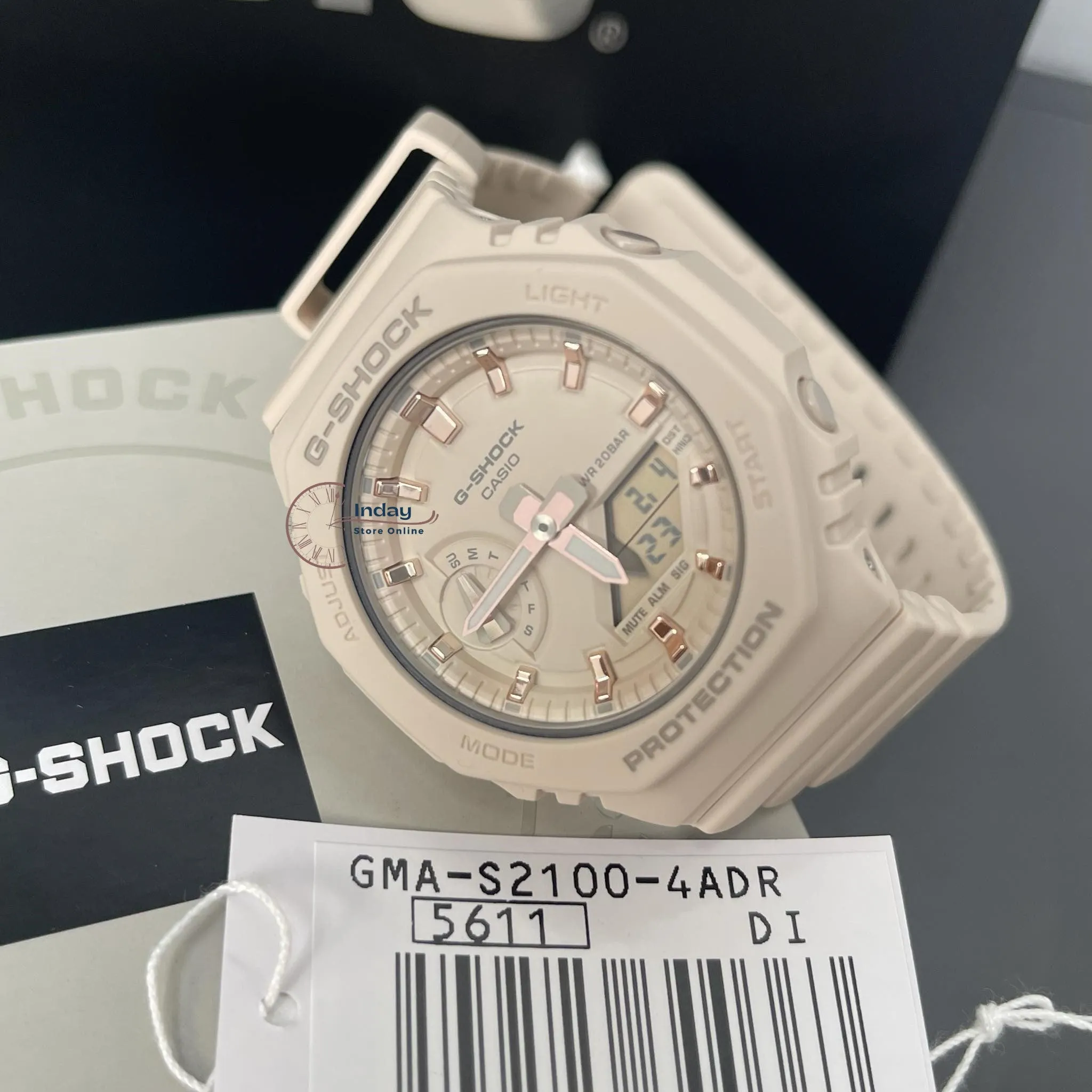 Casio G-Shock Women's Watch GMA-S2100-4A Analog-Digital Shock Resistant Carbon Core Guard Structure