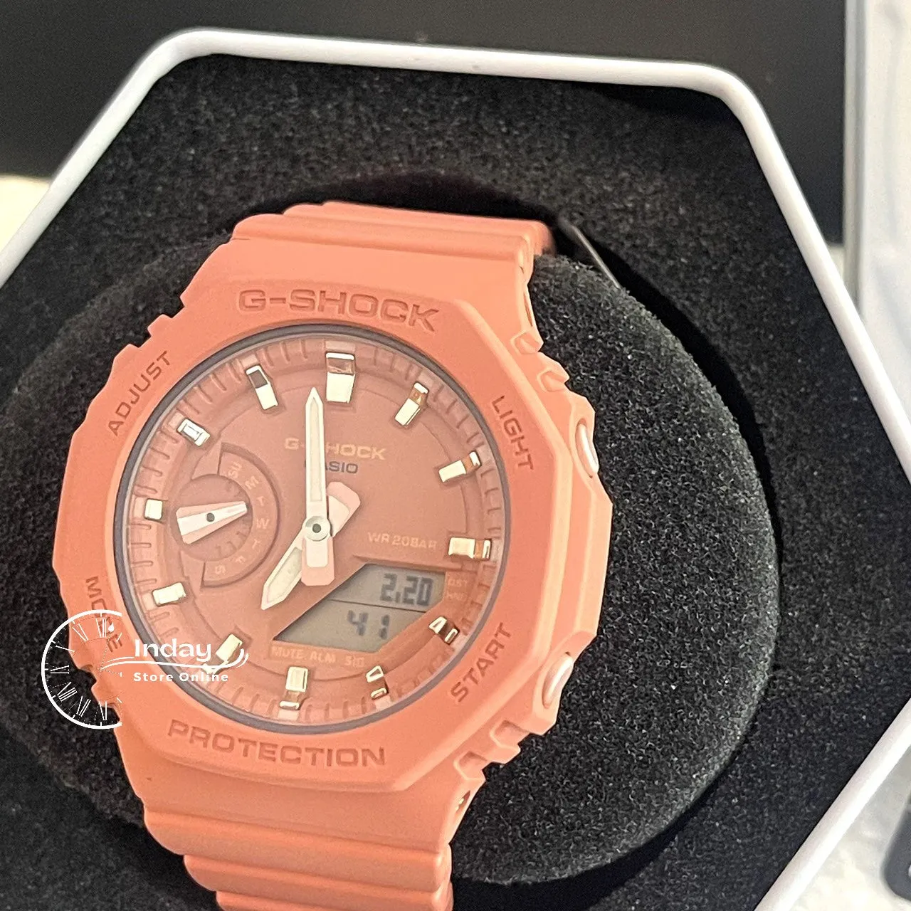 Casio G-Shock Women's Watch GMA-S2100-4A2 Analog-Digital Shock Resistant Carbon Core Guard Structure