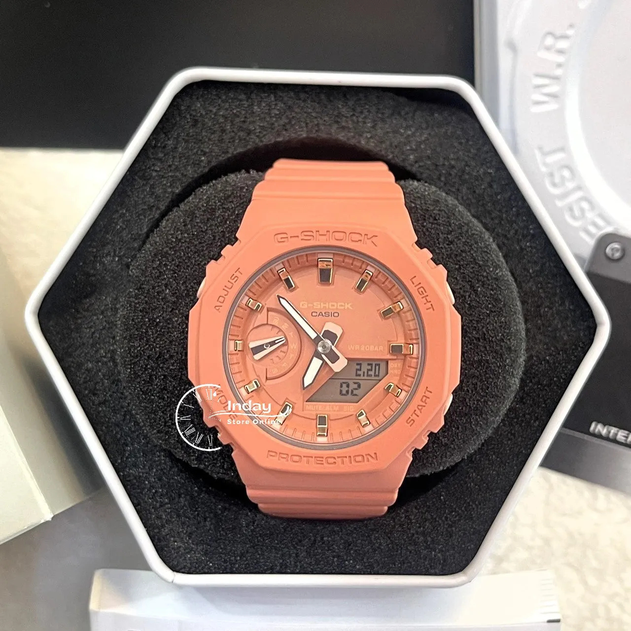 Casio G-Shock Women's Watch GMA-S2100-4A2 Analog-Digital Shock Resistant Carbon Core Guard Structure