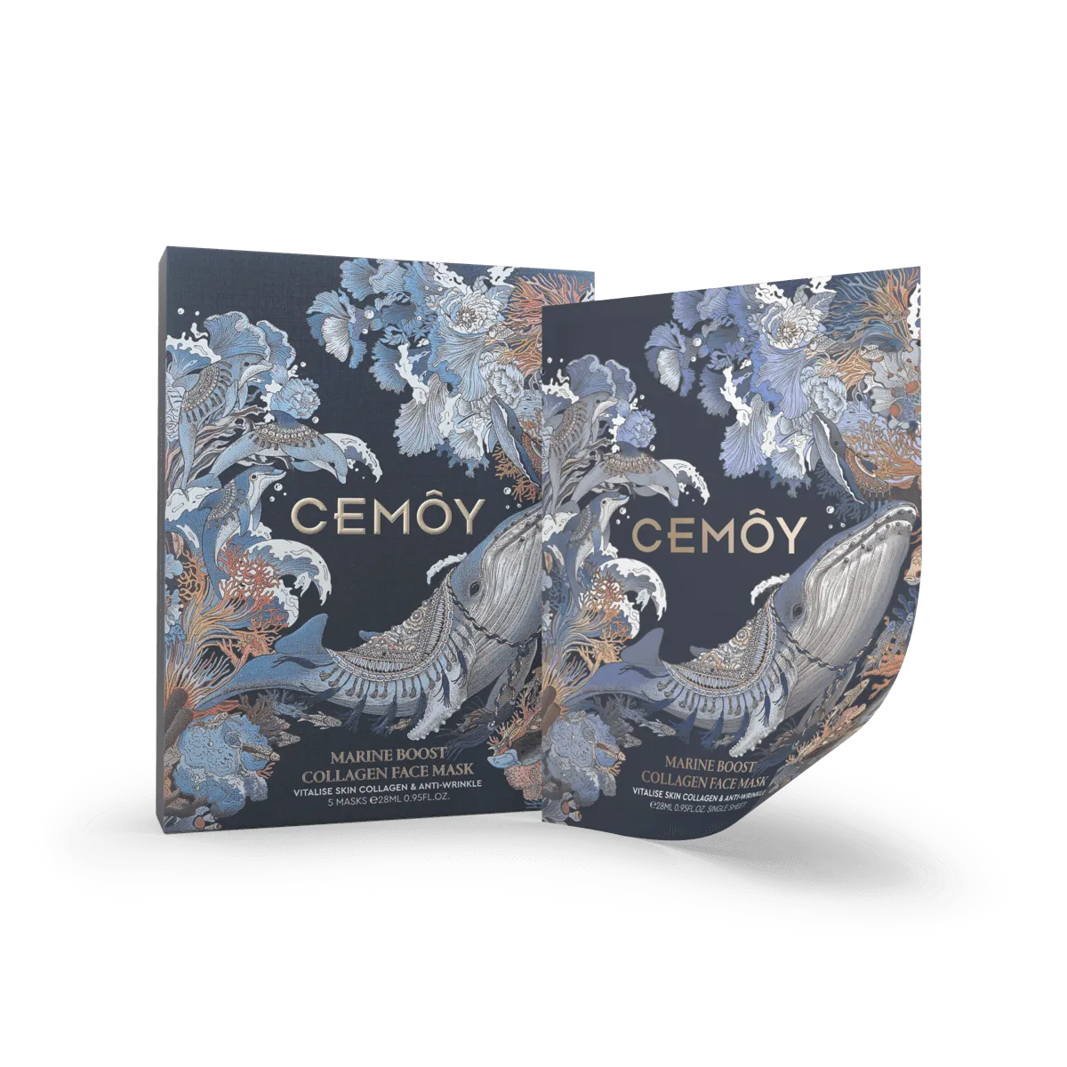 CEMÔY Marine Boost Collagen Face Mask 5 Pack
