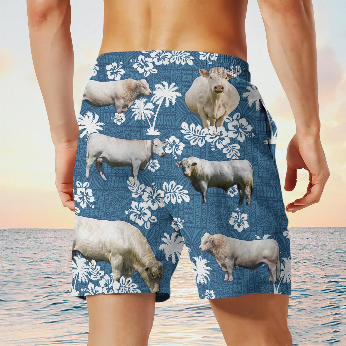 charolais Blue Tribal Shorts