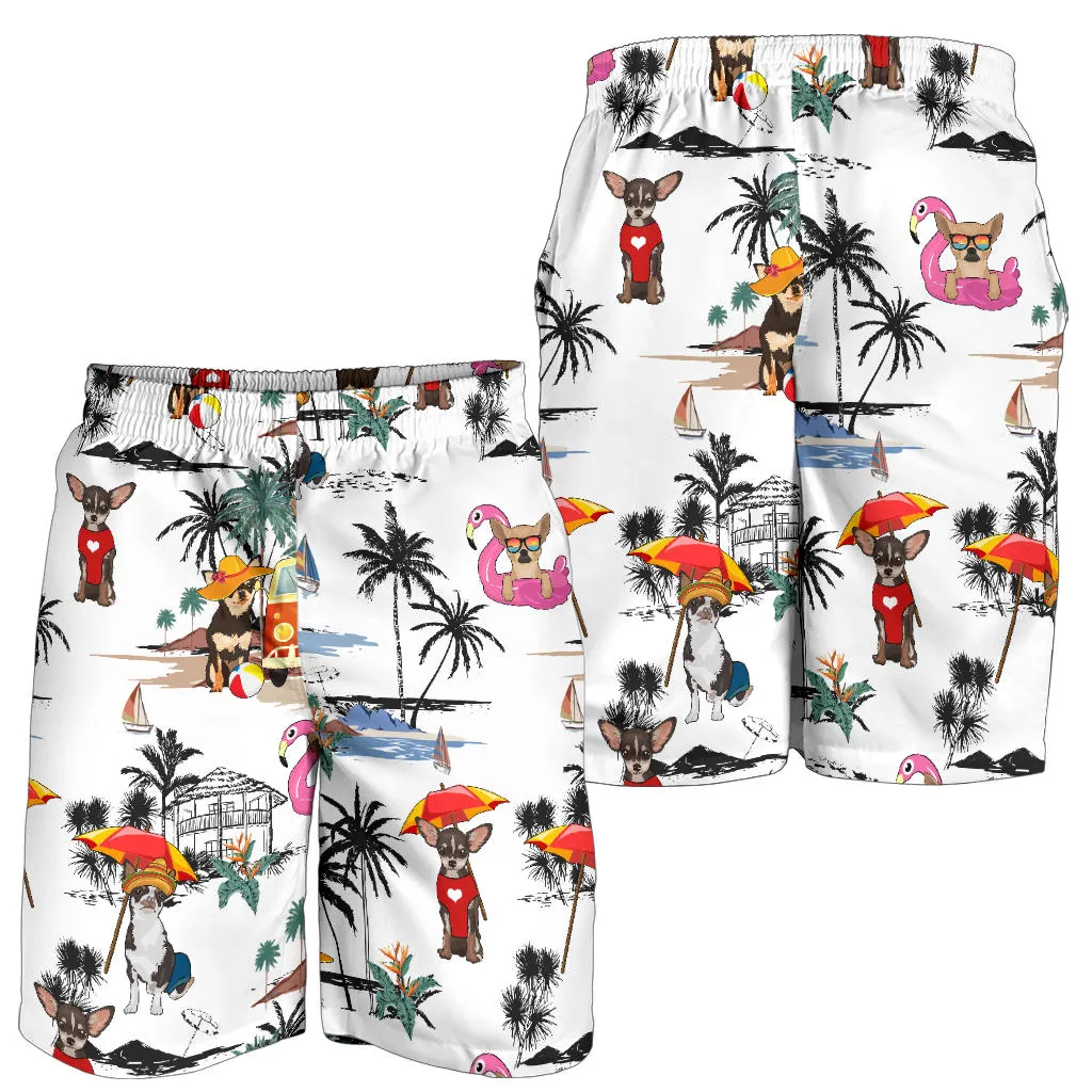 Chihuahua-Summer Beach Mens Shorts