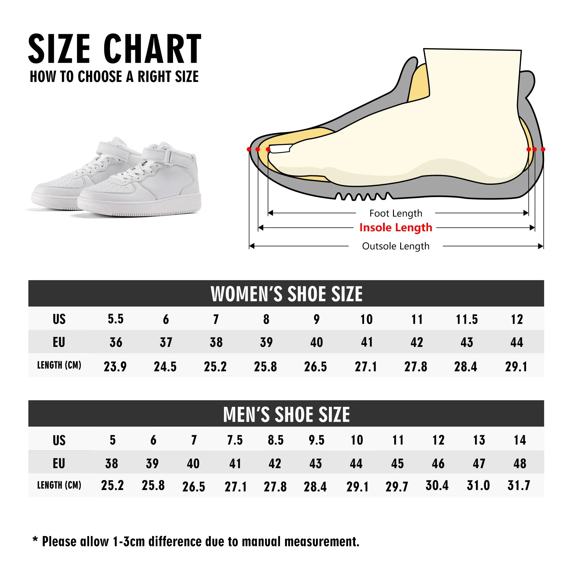 Choo-Choo Stripes Ladies High Top Leather Sneakers