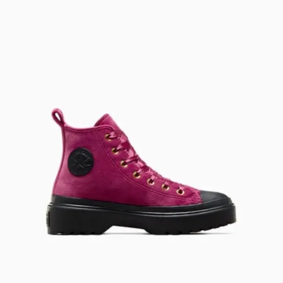 Chuck Taylor All Star Lugged Lift Platform Velvet Legend Berry/Black/Black