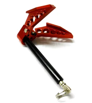 CJG026 1/10 RC Rock Crawler Red Foldable Winch Anchor Alloy