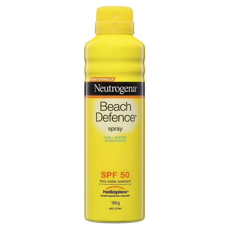 [CLEARANCE Expiry: 07/2025] Neutrogena Beach Defence Sunscreen Spray SPF 50 184g