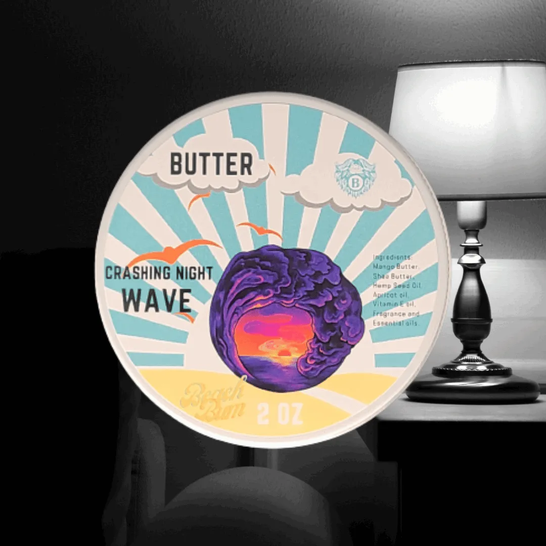 Crashing Night Waves - Beard Butter - Frankincense Calm Lavender Earthy Sandalwood