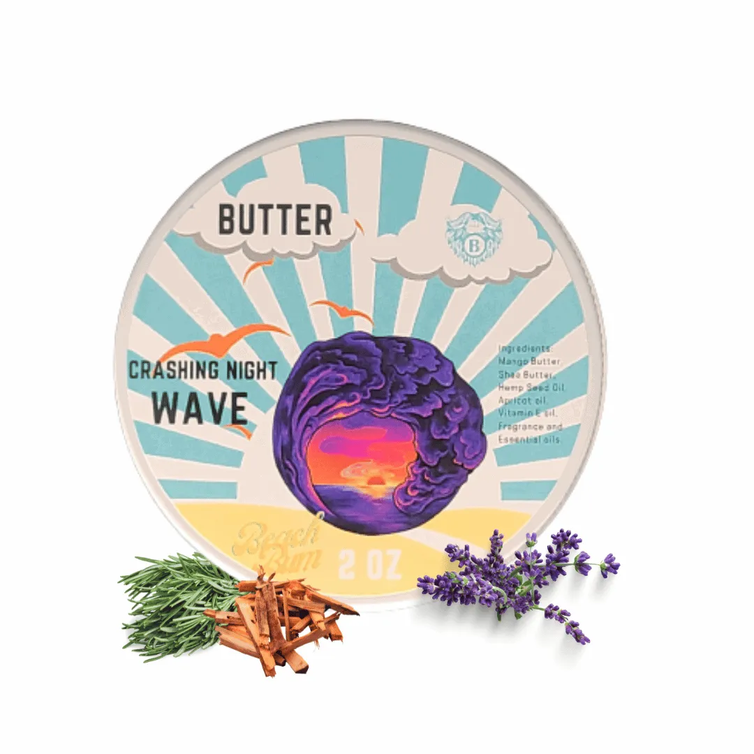 Crashing Night Waves - Beard Butter - Frankincense Calm Lavender Earthy Sandalwood