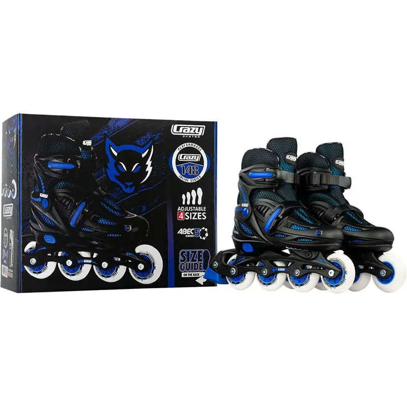 Crazy Skate 148 Inline Skates - Black/Blue