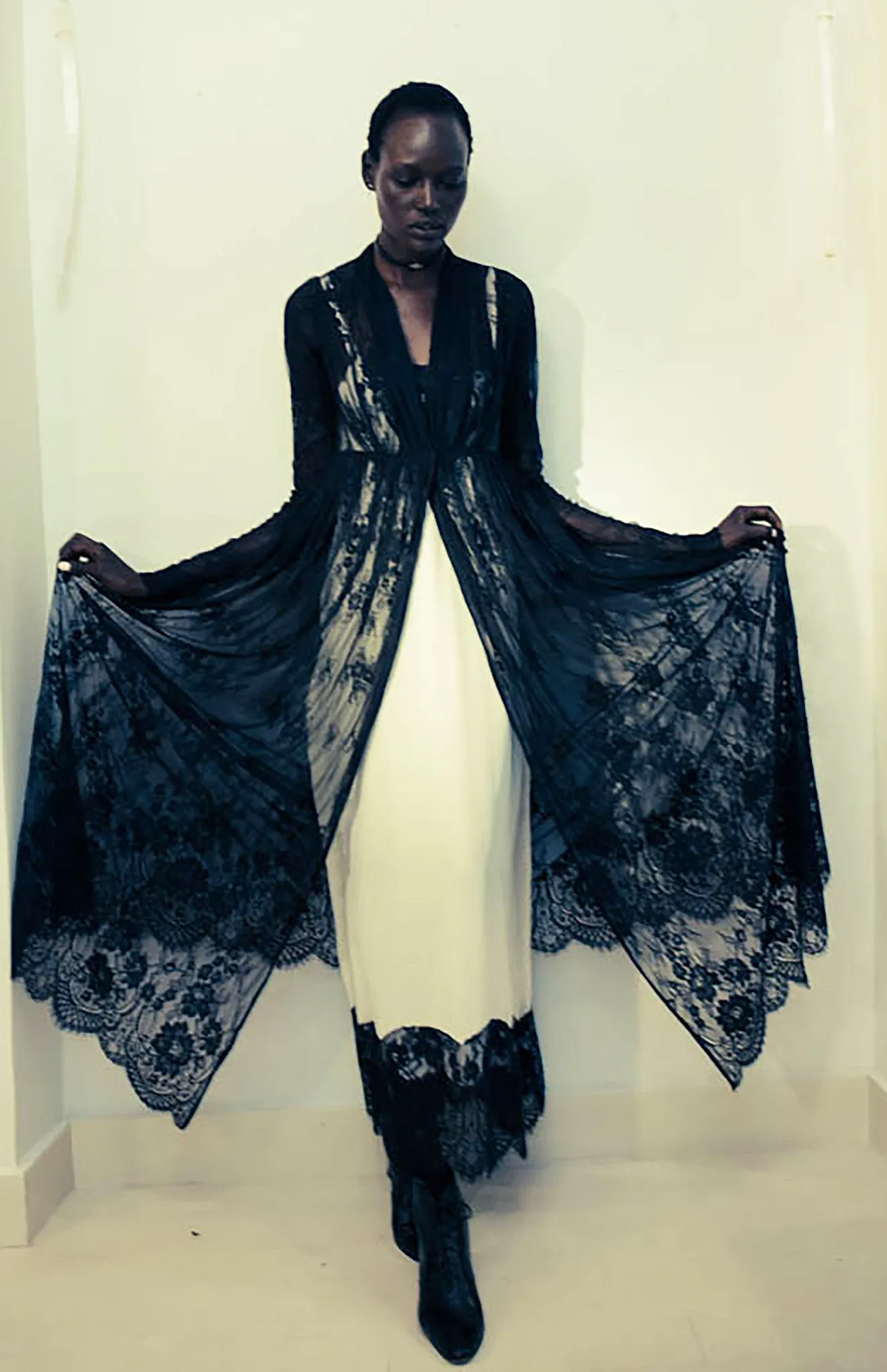 Crepe de Chine Slip Dress