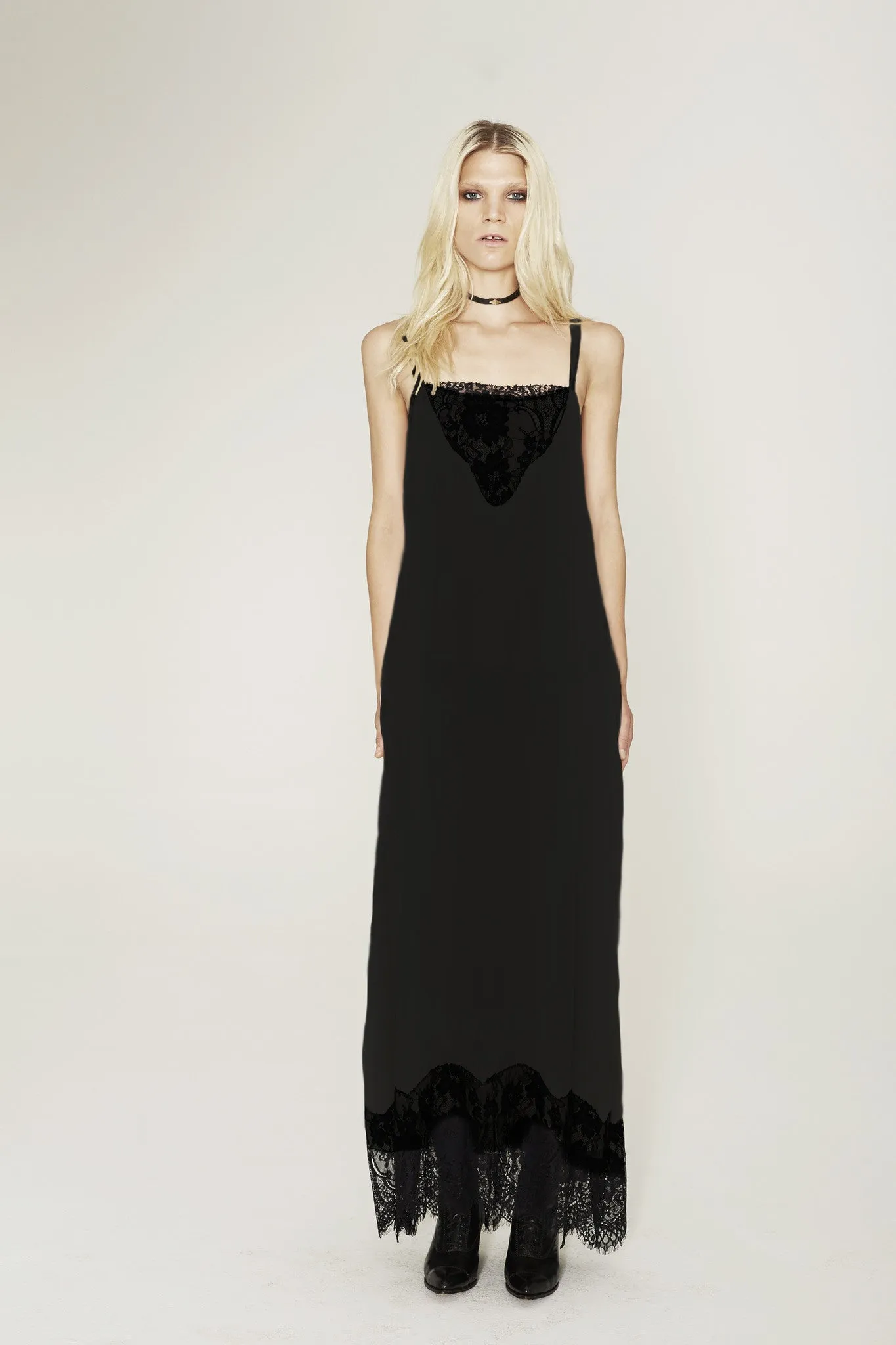 Crepe de Chine Slip Dress