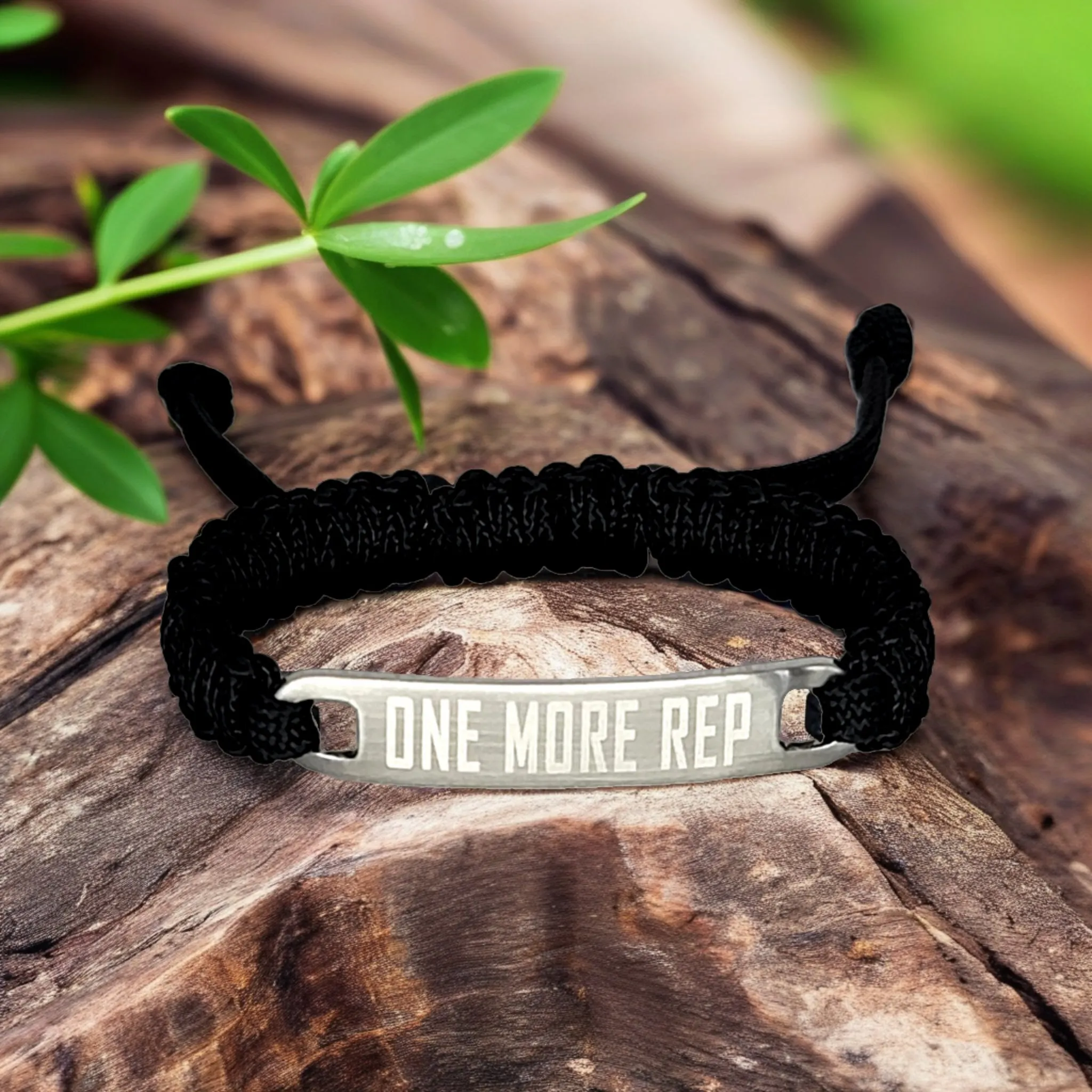 Custom Motivational Adjustable Micro Paracord Bracelet