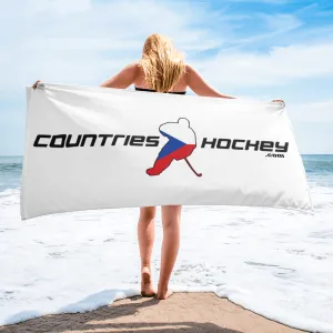 Czech Republic Hockey Beach Towel | by CountriesHockey.com