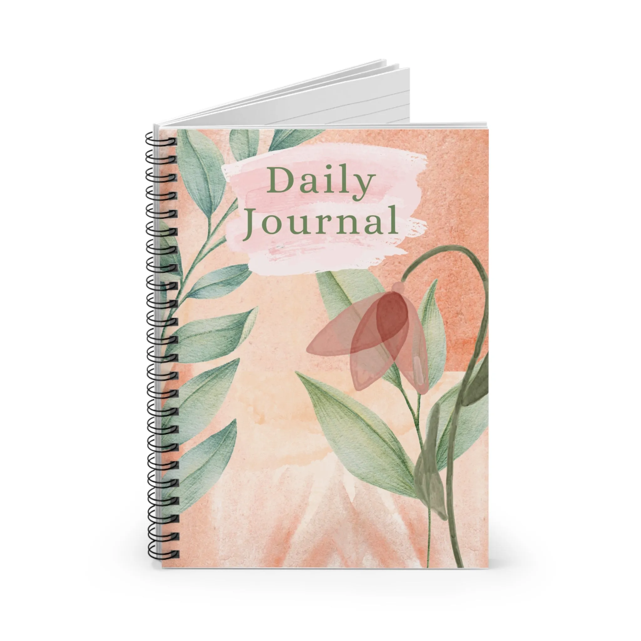 Daily Journal Water Color Design - Ruled Line