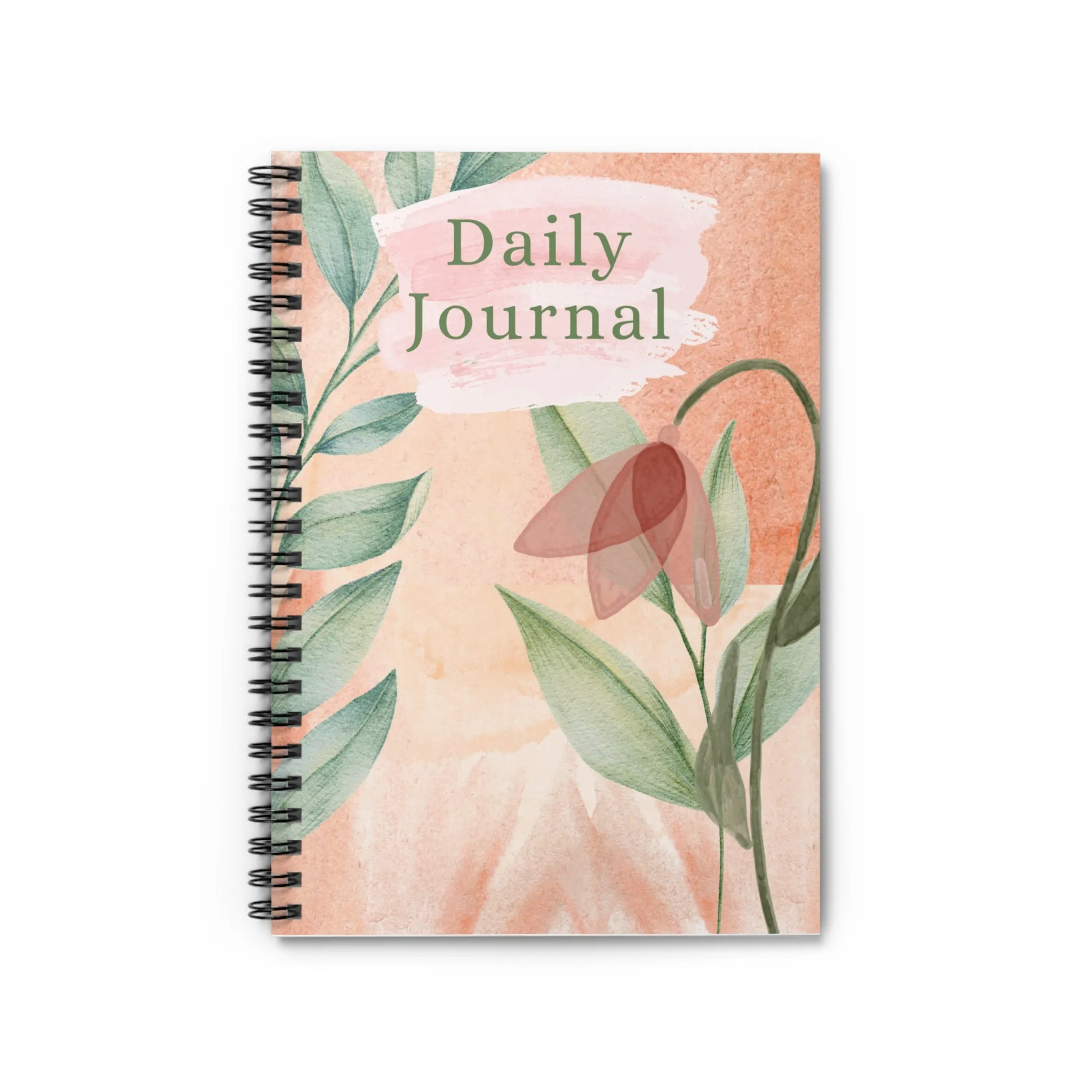 Daily Journal Water Color Design - Ruled Line