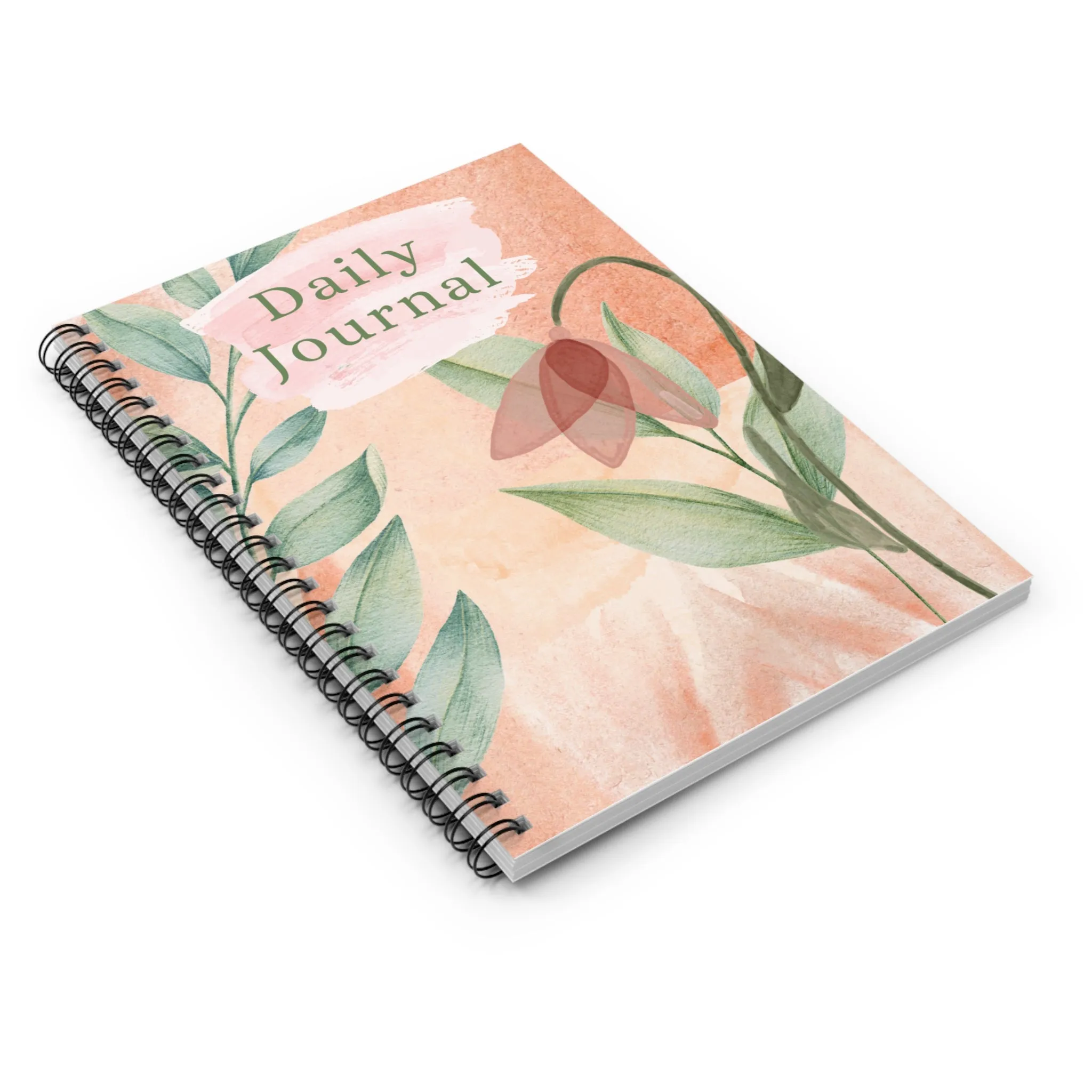 Daily Journal Water Color Design - Ruled Line