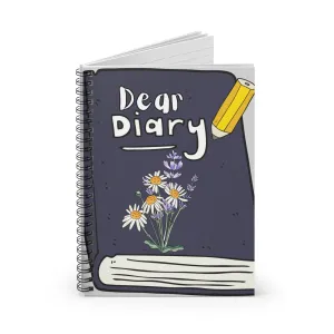 Dear Diary Spiral Notebook - Ruled Line