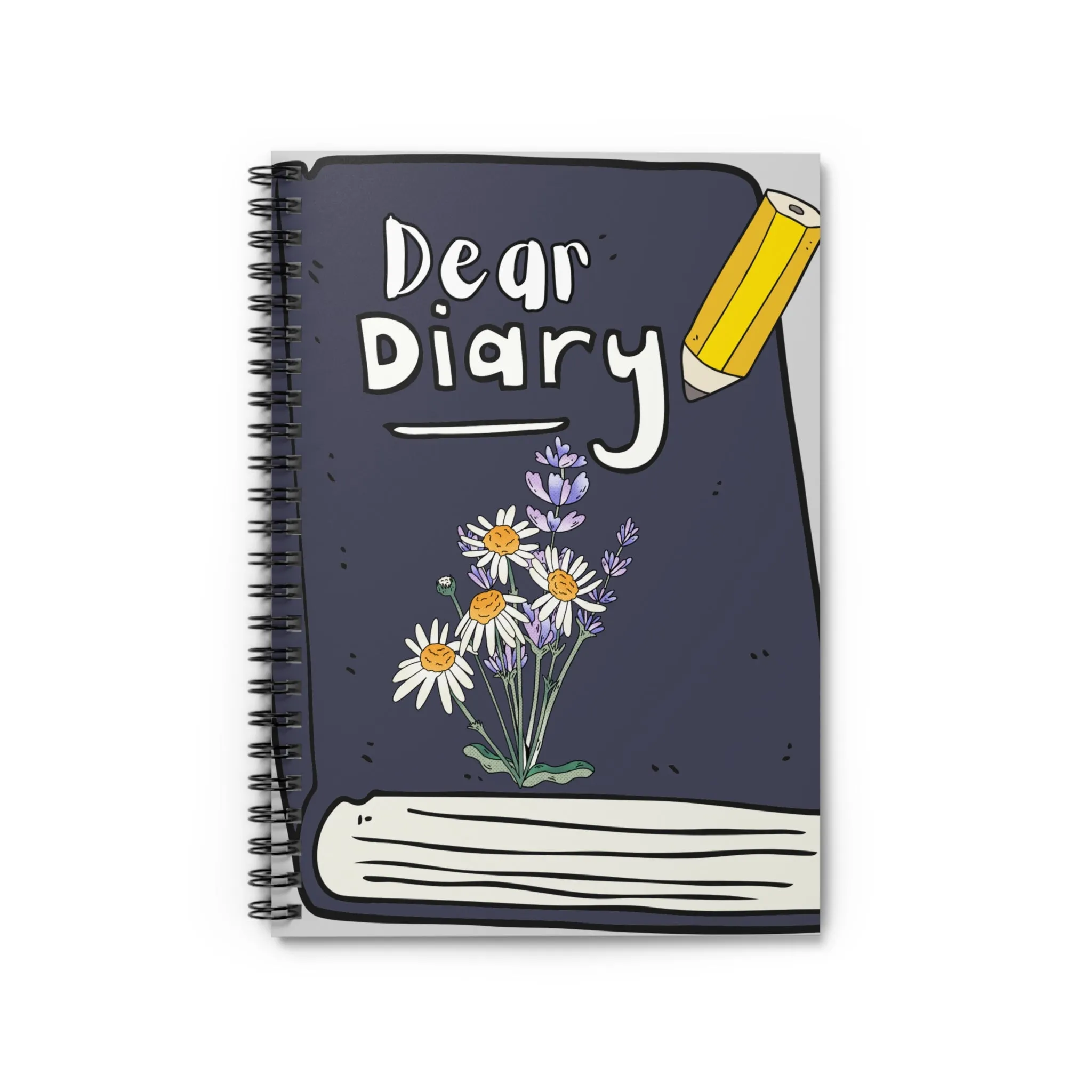 Dear Diary Spiral Notebook - Ruled Line