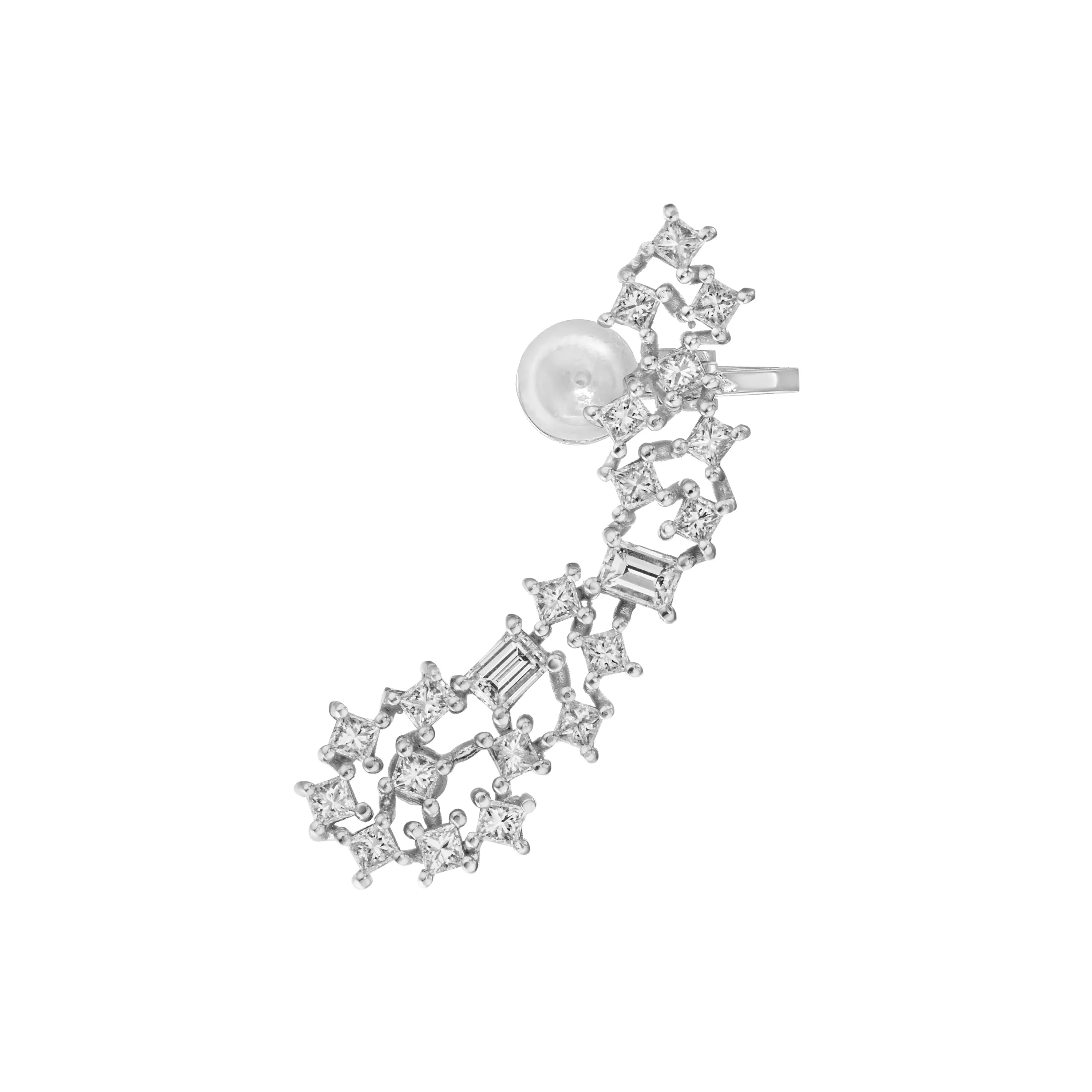 Diamond Spider Web Earrings