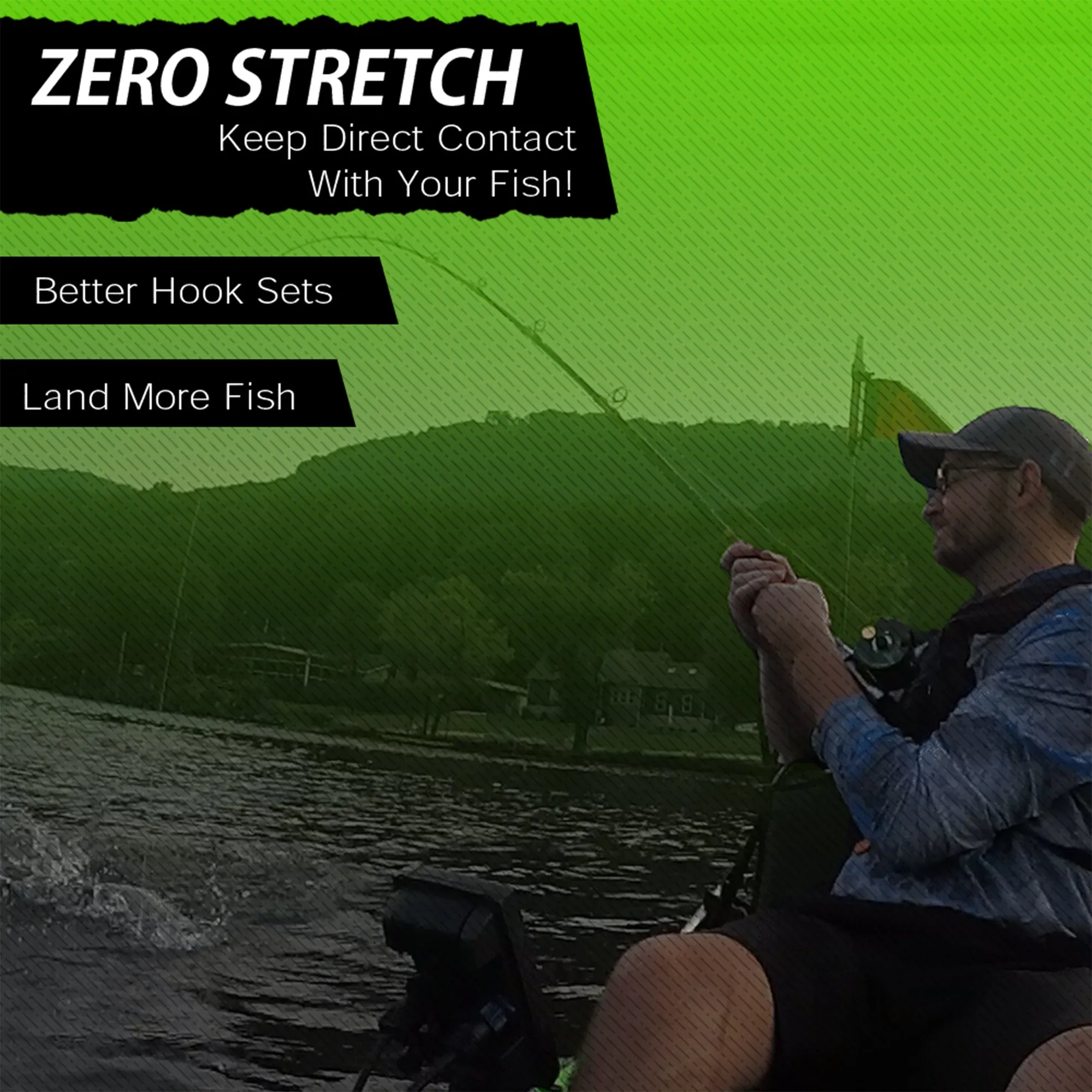 Direct Contact™ Premium Fishing Line for Big Fish, Braid, 300 Yard Spool