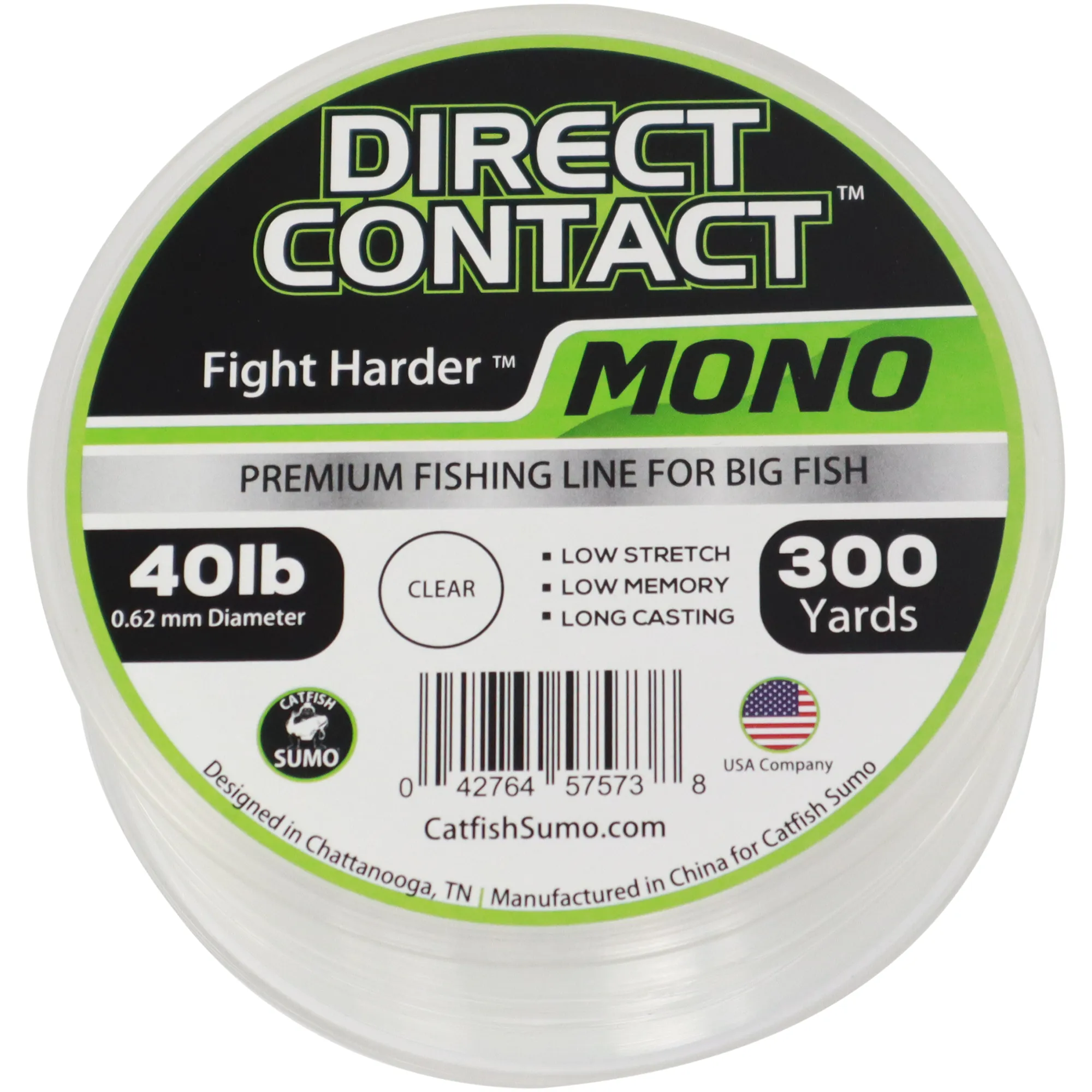 Direct Contact™ Premium Fishing Line for Big Fish, Mono, 300 Yard Spool