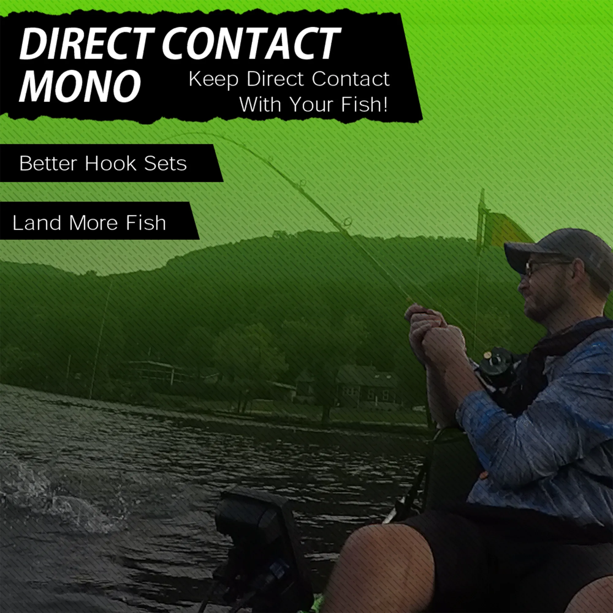 Direct Contact™ Premium Fishing Line for Big Fish, Mono, 300 Yard Spool