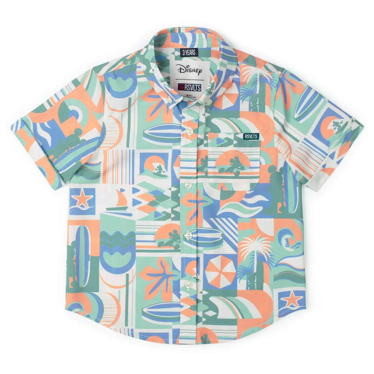 Disney "Mickey's Endless Summer" – Preschooler KUNUFLEX Short Sleeve Shirt