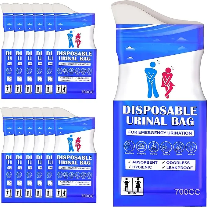Disposable Urinal Bag 12 Pcs 700ML - IBF