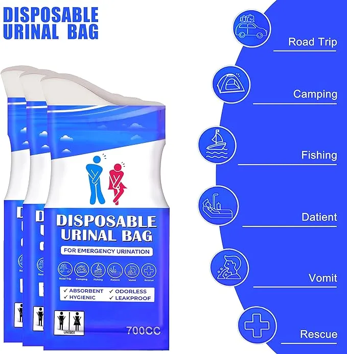 Disposable Urinal Bag 12 Pcs 700ML - IBF