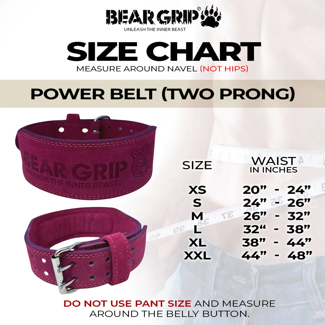 Double Pong Suede Weight Lifting Belt