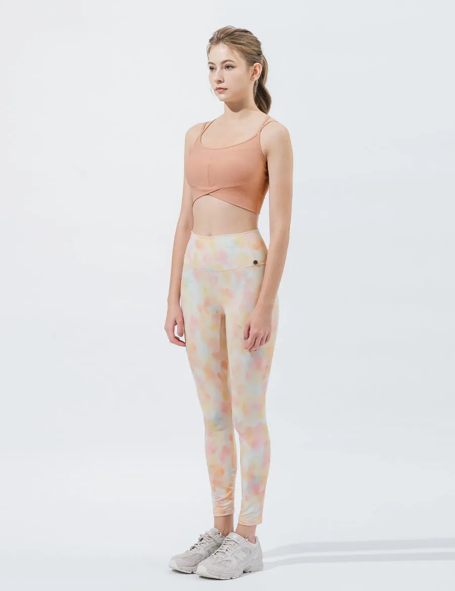 easyoga LA-VEDA Ribbing Tights - FG8 Rock Palette