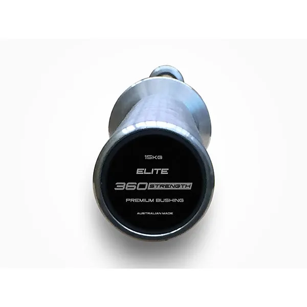 End of Line Clearance | ELITE Olympic 15kg Barbell - Australian Made (Bronze Bushing - Black Silver)