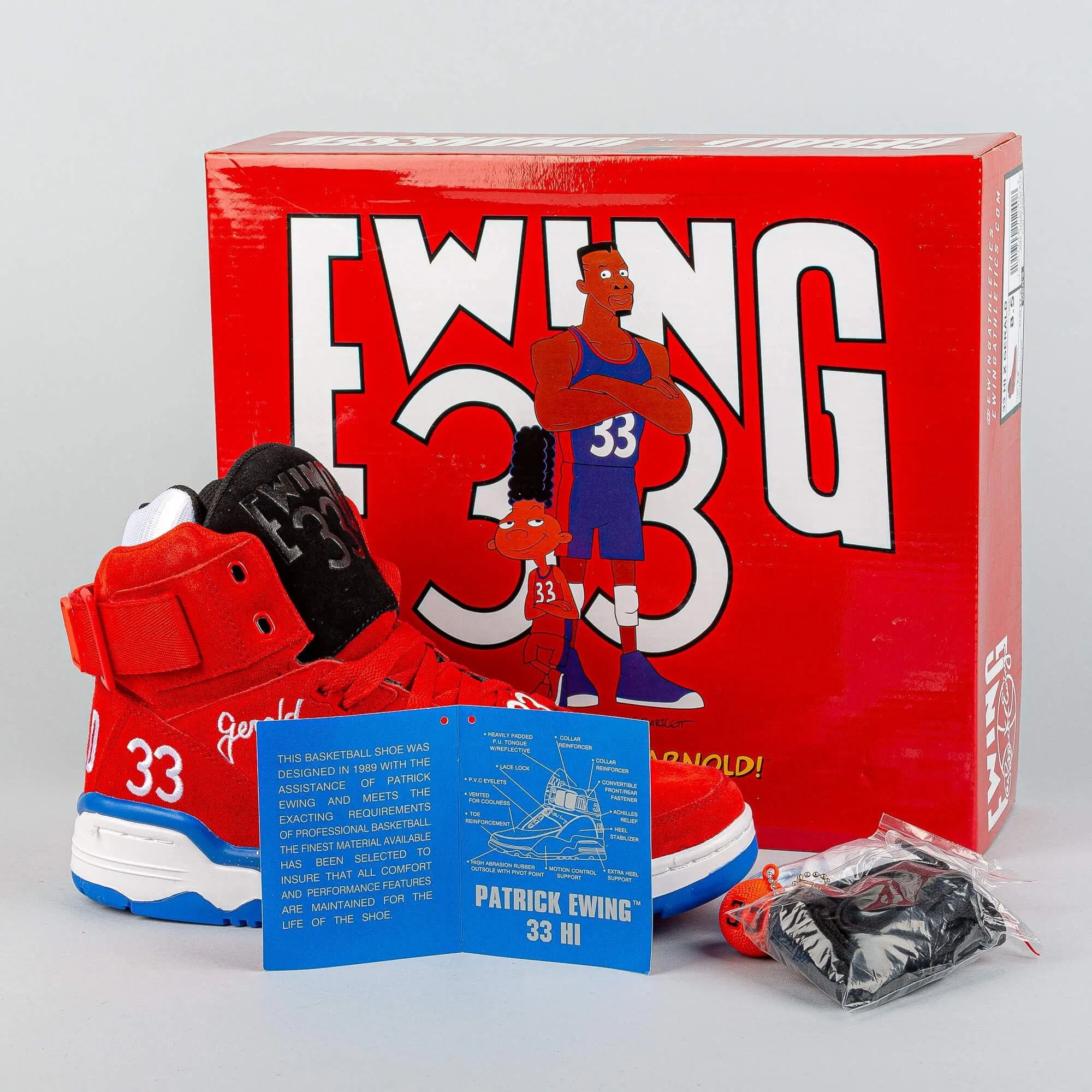 EWING 33 HI x GERALD NICKELODEON - RED/WHITE/ROYAL