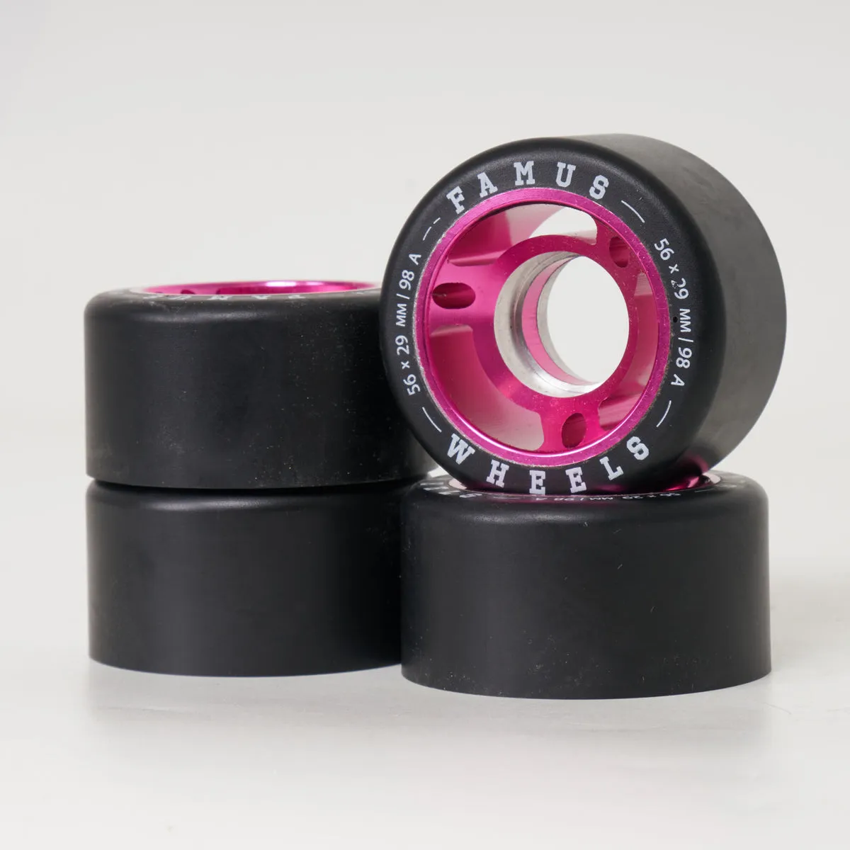 Famus Metal Core 56mm/98a Wheels - Pink