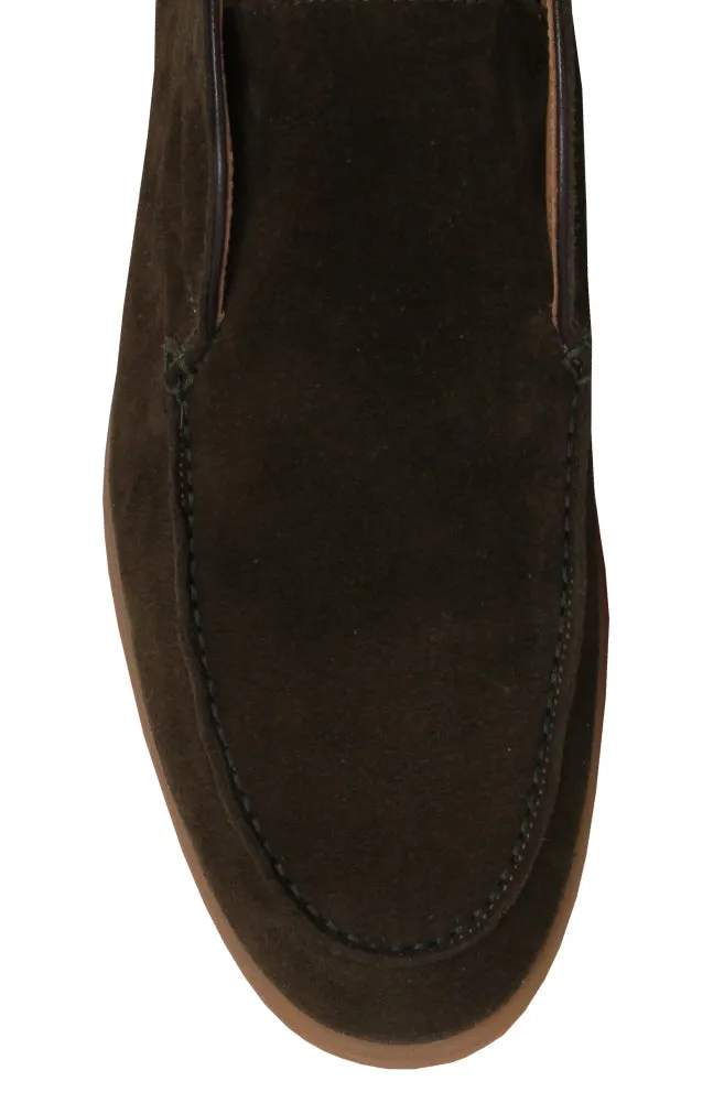 Fiori Di Lusso Olive Green Ankle Boots